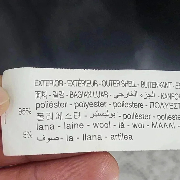 Zara wool blend Leopard gray black button up long sleeve jacket Youths 13-14 y - Picture 7 of 8